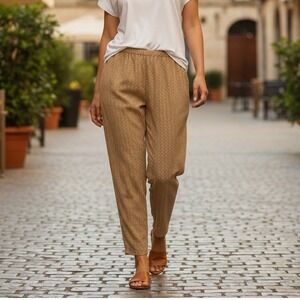 Toofan Pants Womens Sz XL Viscose Pull On High Rise Elastic Waist Flowy Boho NWT